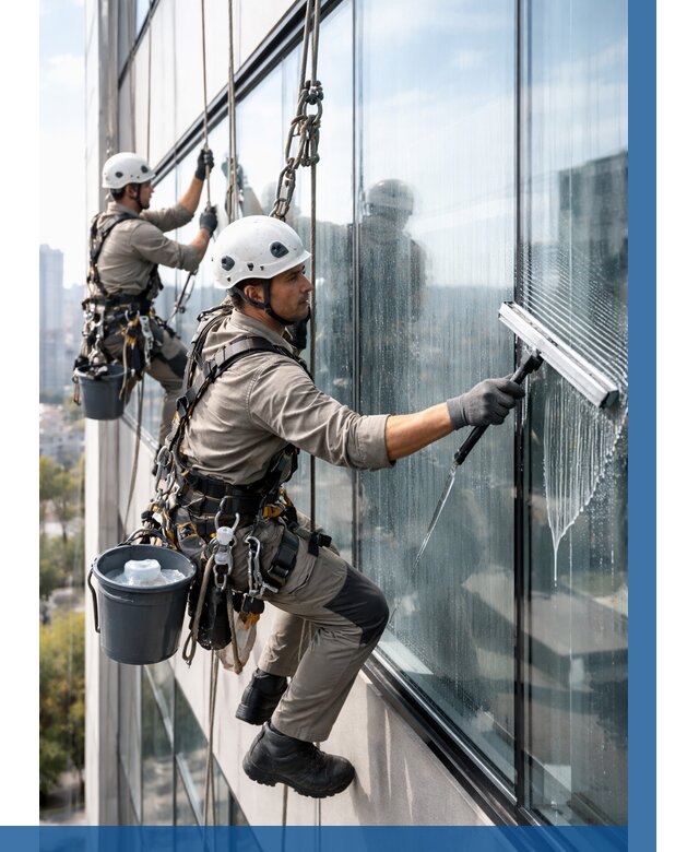 Мойка окон альпинистами в Дмитрах от 4824 р. | ВЫСОТНИК-Дмв