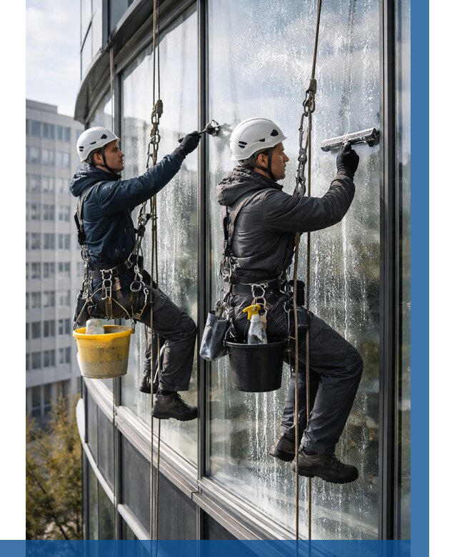 Мойка панорамных окон в Дмитрах от 375 р. заказать у ВЫСОТНИК-Дмв