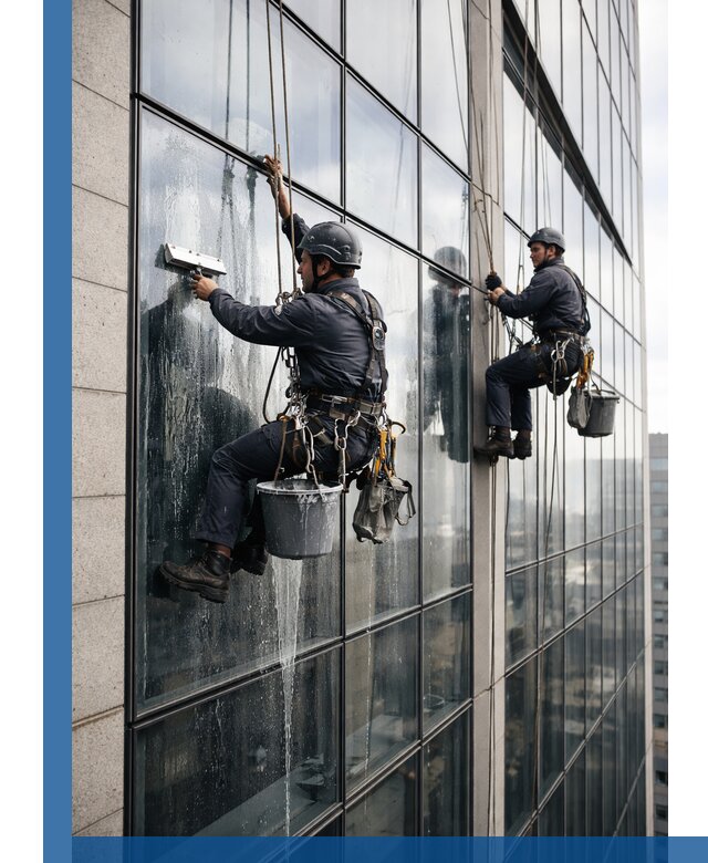 Профессиональная мойка стеклянных фасадов зданий в Дмитрах