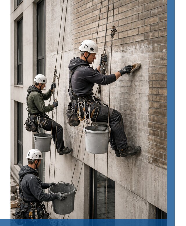 Удаление высолов с фасада в Дмитрах от 268 р. | ВЫСОТНИК-Дмв