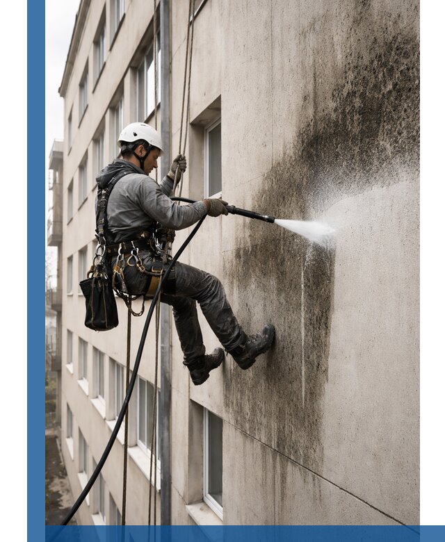 Профессиональная очистка фасадов от плесени в Дмитрах