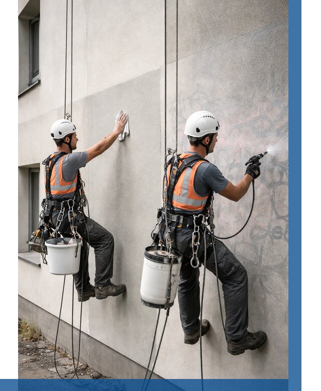 Антиграффити покрытие фасада в Дмитрах от 643 р. | ВЫСОТНИК-Дмв