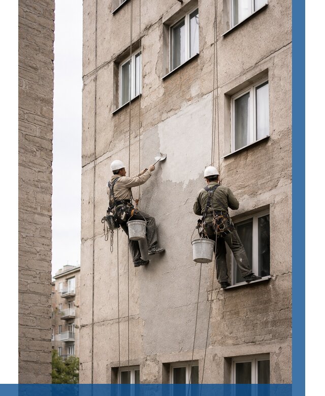 Косметический ремонт фасада в Дмитрах от 1179 р. | ВЫСОТНИК-Дмв