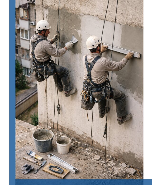 Комплексный ремонт штукатурного фасада с гарантией в Дмитрах