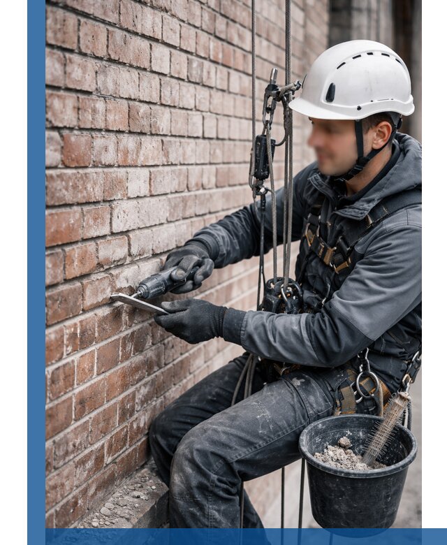 Расшивка кирпичных швов фасадов и стен, ремонт в Дмитрах