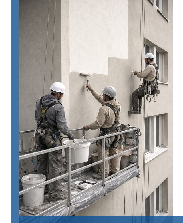 Покраска оштукатуренного фасада в Дмитрах под ключ с гарантией