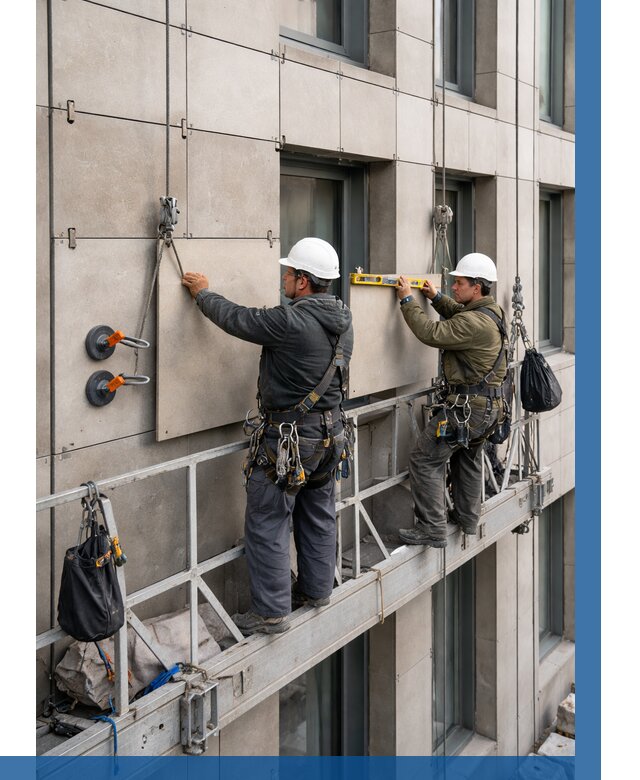 Монтаж керамогранита на фасад в Дмитрах от 2680 р. | ВЫСОТНИК-Дмв