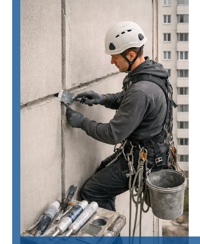 Ремонт межпанельных швов в Дмитрах герметизация и восстановление
