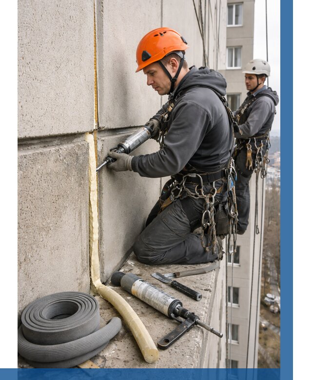 Теплый шов межпанельные швы в Дмитрах от 750 р. | ВЫСОТНИК-Дмв