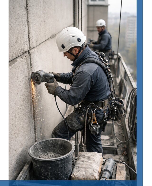 Штробление межпанельных швов в Дмитрах от 1286 р. | ВЫСОТНИК-Дмв