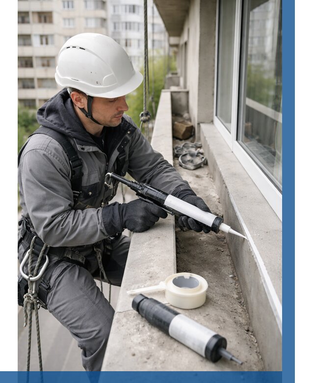 Герметизация швов лоджии в Дмитрах от 4824 р. | ВЫСОТНИК-Дмв