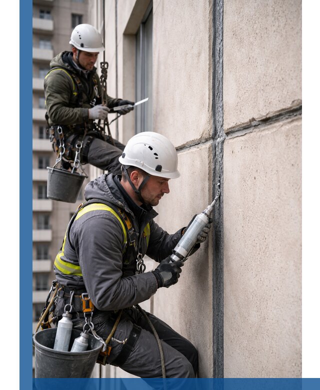 Герметизация деформационных швов фасада в Дмитрах качественно