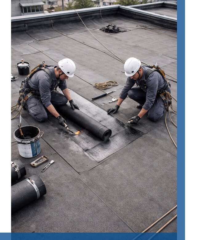 Ремонт мягкой кровли под ключ в Дмитрах от 750 р. | ВЫСОТНИК-Дмв