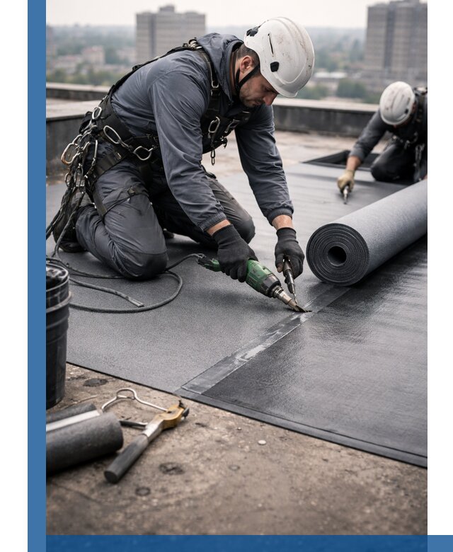 Ремонт мягкой кровли в Дмитрах с выездом промальпинистов