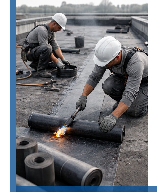 Ремонт рулонной кровли в Дмитрах герметизация и восстановление