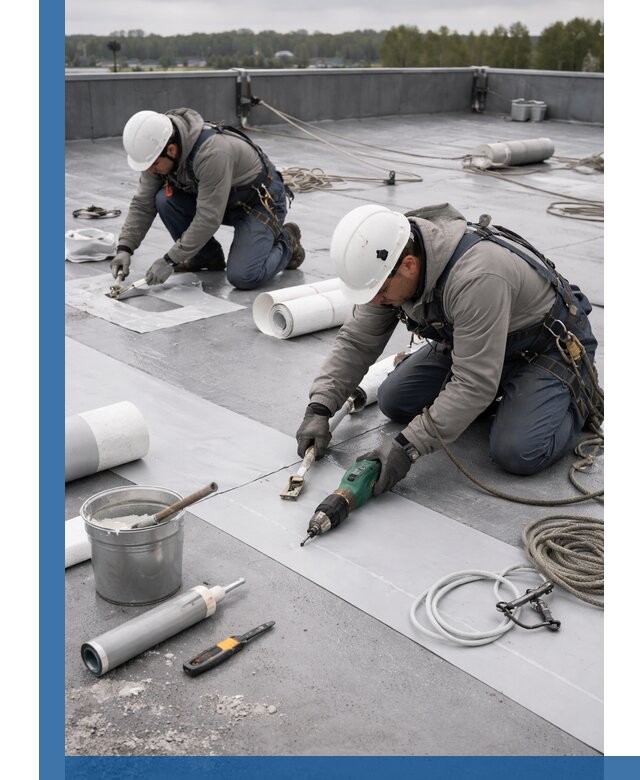 Ремонт мембранной кровли в Дмитрах качественно и с гарантией