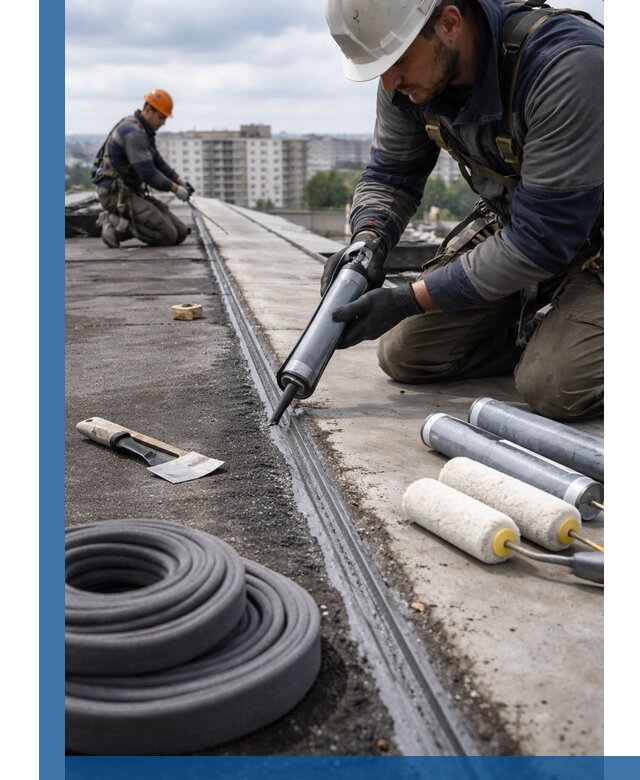 Герметизация швов кровли в Дмитрах с гарантией герметичности