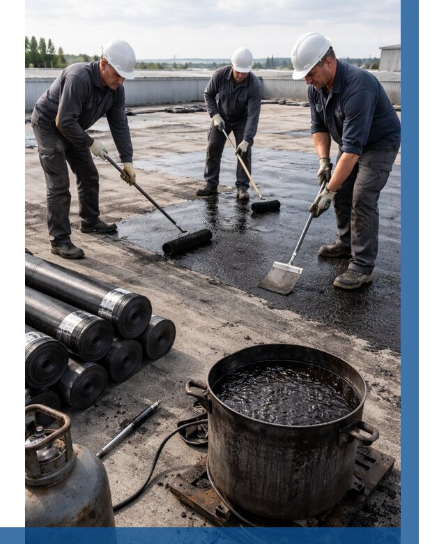 Гидроизоляция кровли мастикой в Дмитрах от 643 р. | ВЫСОТНИК-Дмв