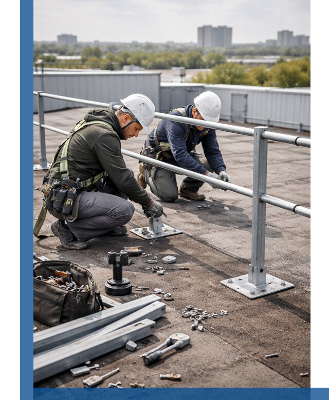 Монтаж кровельного ограждения в Дмитрах под ключ с гарантией