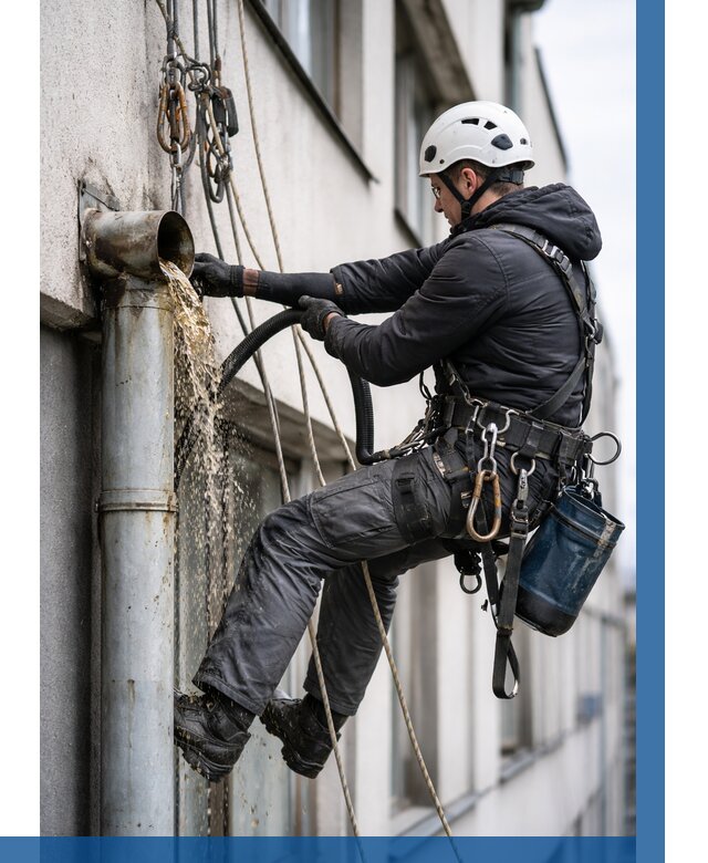 Прочистка водосточных труб в Дмитрах от 3752 р. | ВЫСОТНИК-Дмв