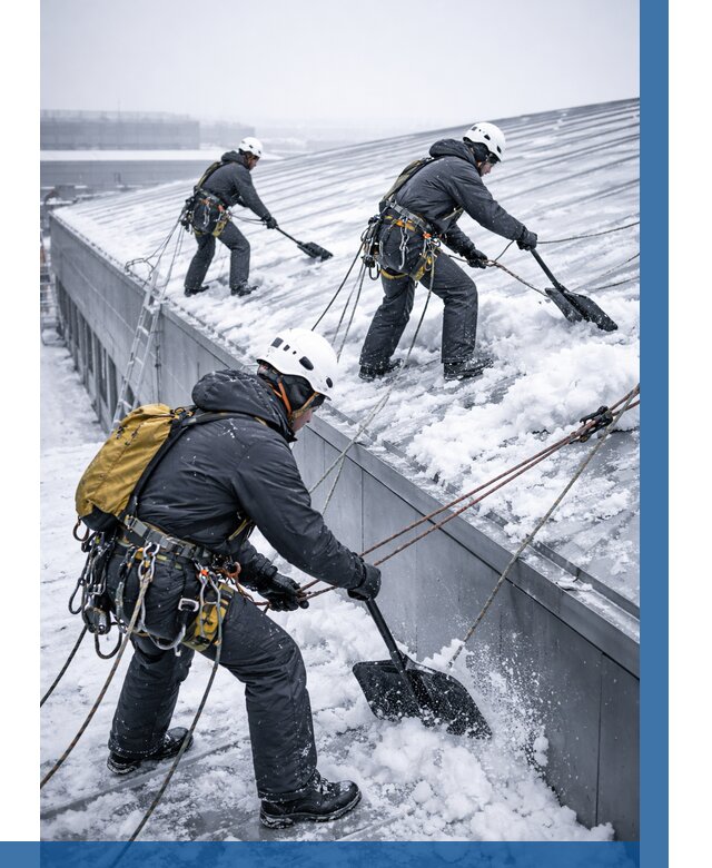 Очистка навесов от снега в Дмитрах от 4824 р. | ВЫСОТНИК-Дмв