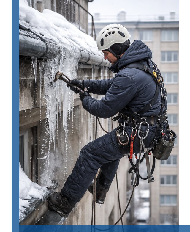 Удаление наледи и чистка водостоков в Дмитрах оперативно и безопасно