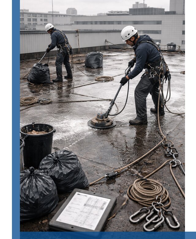 Плановая очистка кровли по графику в Дмитрах для безопасности