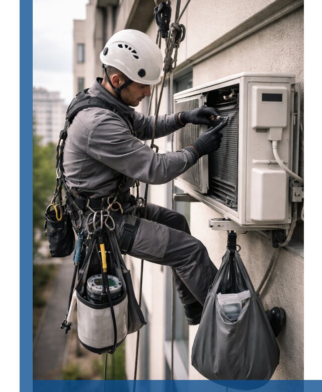 Обслуживание внешнего блока кондиционера в Дмитрах профессионально