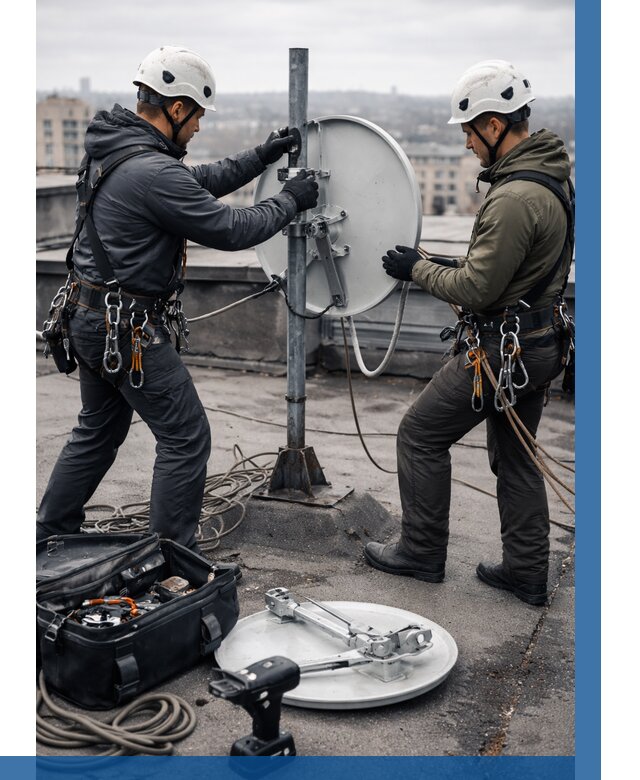 Демонтаж антенн на крыше в Дмитрах от 4824 р. | ВЫСОТНИК-Дмв