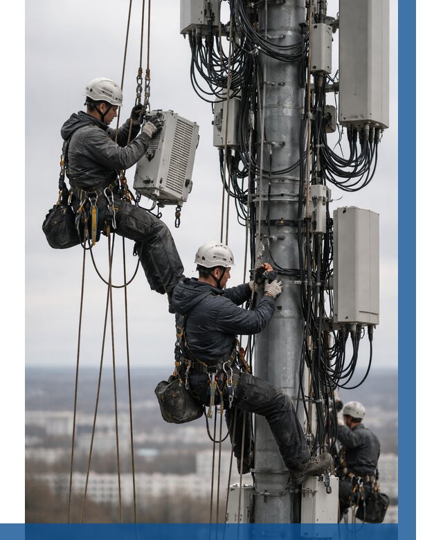 Монтаж оборудования связи на мачте в Дмитрах от 8040 р. | ВЫСОТНИК-Дмв