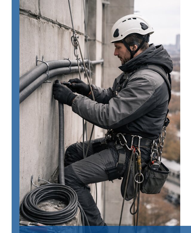 Профессиональный монтаж гофры для кабеля в Дмитрах с гарантией