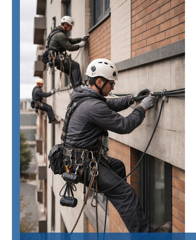 Крепление кабеля на фасаде монтаж и крепеж в Дмитрах