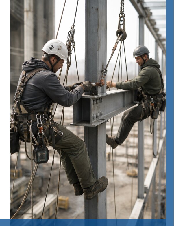 Монтаж металлоконструкций на высоте в Дмитрах от 3752 р. | ВЫСОТНИК-Дмв