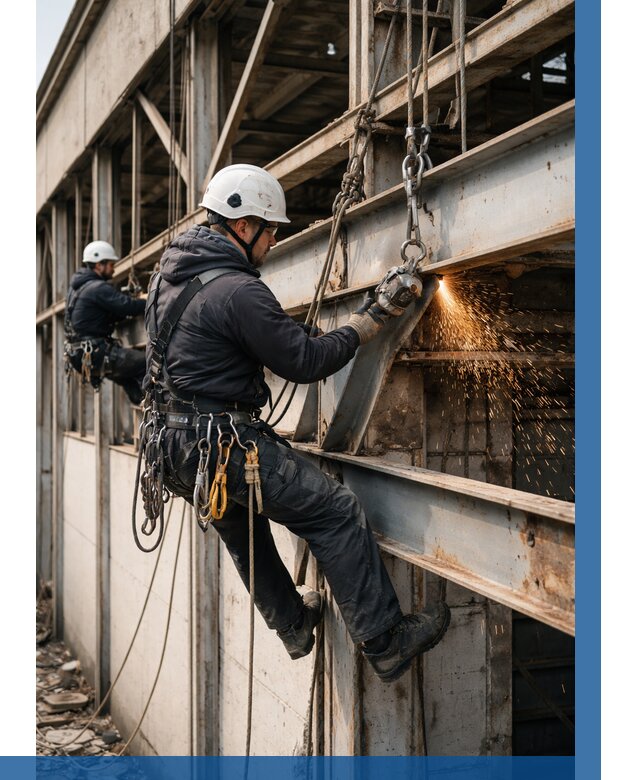 Демонтаж металлоконструкций на высоте в Дмитрах от 6968р. |ВЫСОТНИК-Дмв