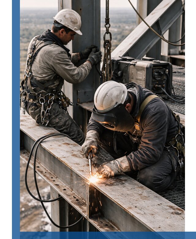 Высотные сварочные работы в Дмитрах для промышленных объектов