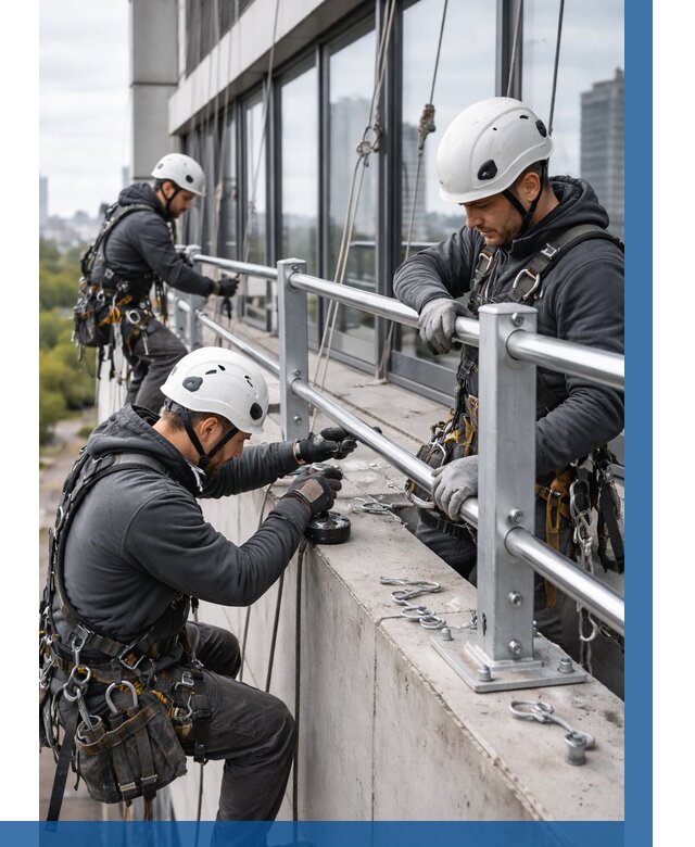 Монтаж ограждений на высоте в Дмитрах, от 1286 р. | ВЫСОТНИК-Дмв
