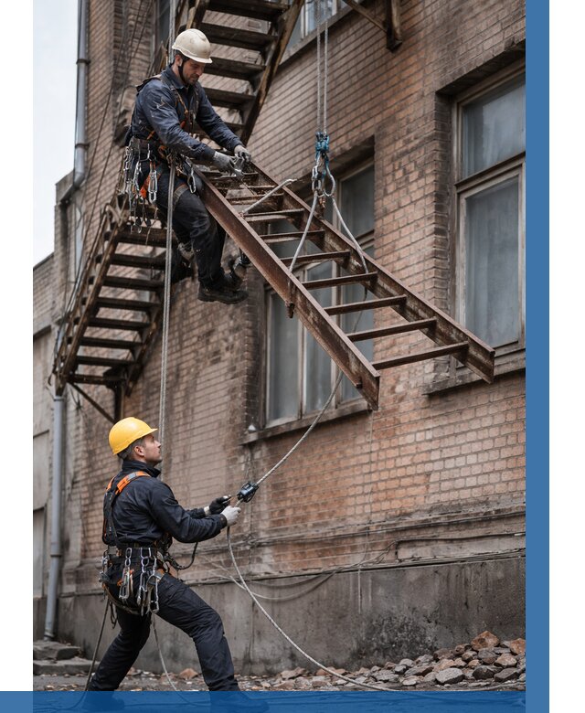 Демонтаж пожарной лестницы в Дмитрах от 12864 р. | ВЫСОТНИК-Дмв