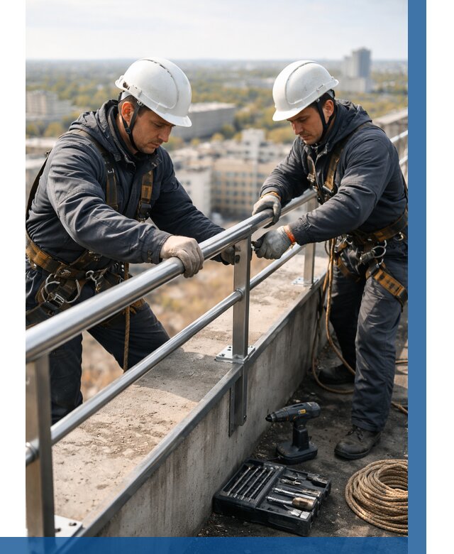 Монтаж перил на высоте в Дмитрах от 2680 р. | ВЫСОТНИК-Дмв