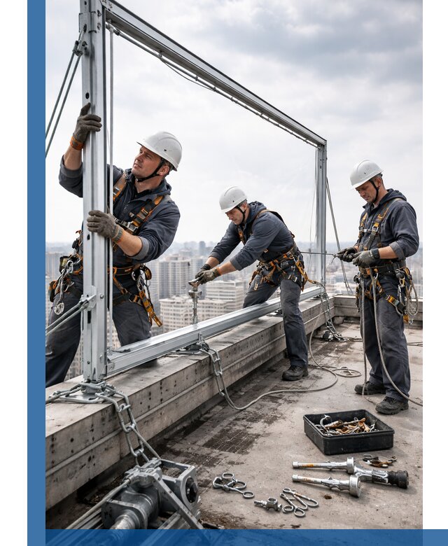 Монтаж крышных рекламных конструкций под ключ в Дмитрах