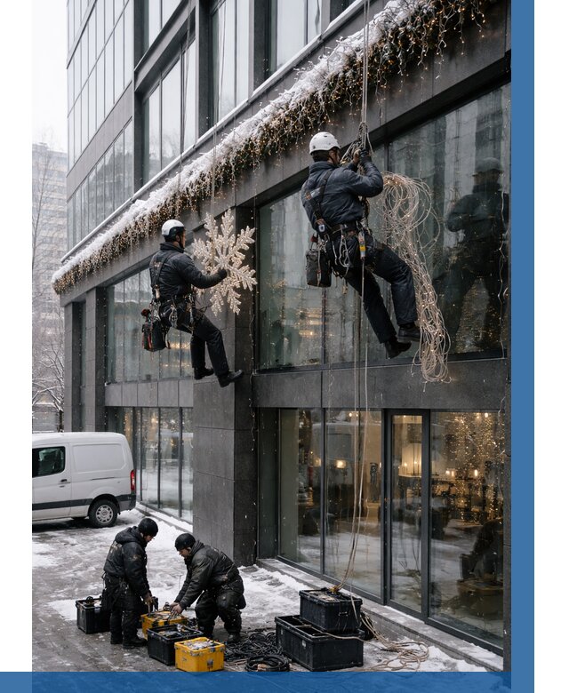 Демонтаж новогоднего оформления в Дмитрах от 5896 р. | ВЫСОТНИК-Дмв