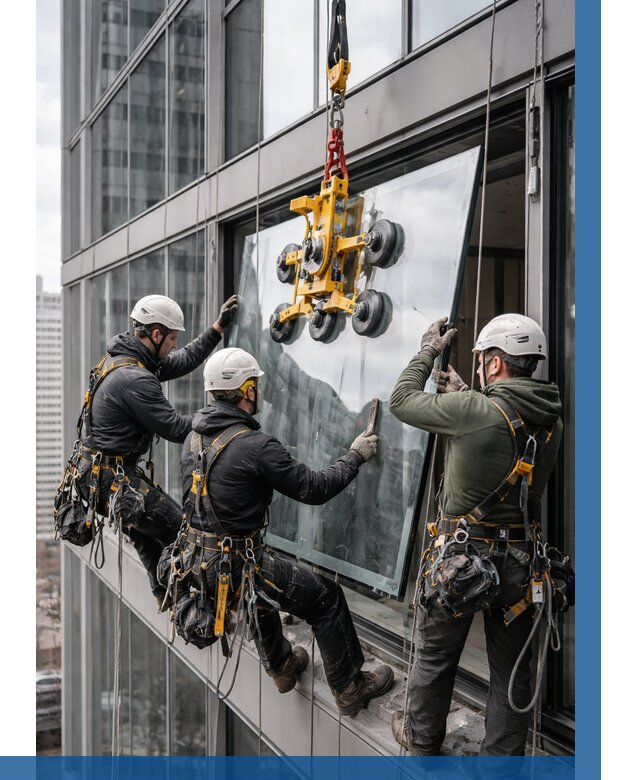 Фасадное остекление зданий под ключ в Дмитрах от 10720 р. | ВЫСОТНИК-Дмв