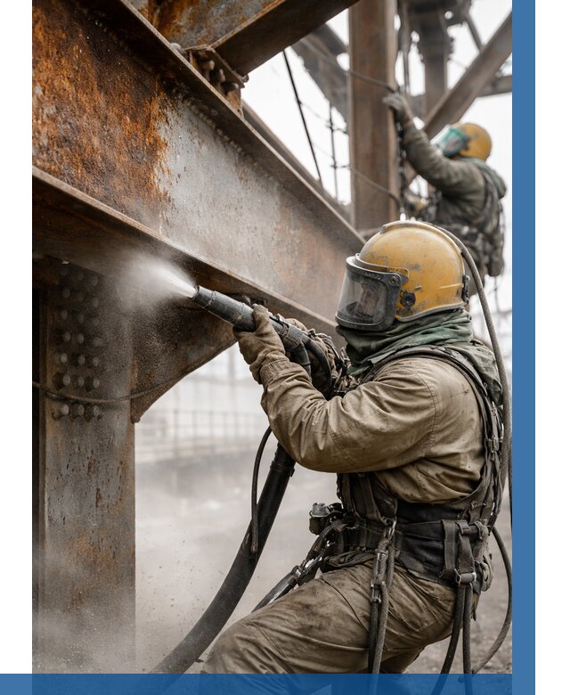 Пескоструйная очистка металлоконструкций в Дмитрах по 643 р.  ВЫСОТНИК-Дмв