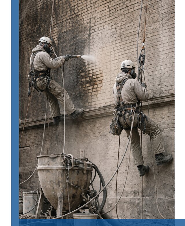 Пескоструйная очистка фасадов в Дмитрах профессионально