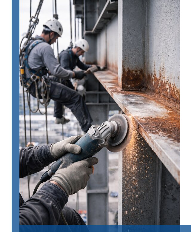 Зачистка металла от ржавчины и подготовка поверхностей в Дмитрах