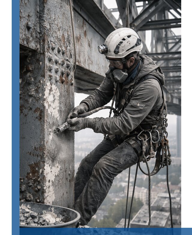 Удаление старой краски с металлических конструкций в Дмитрах