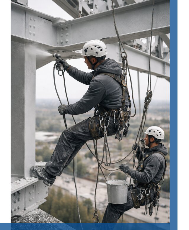 Покраска металлоконструкций на высоте в Дмитрах 375 р |ВЫСОТНИК-Дмв