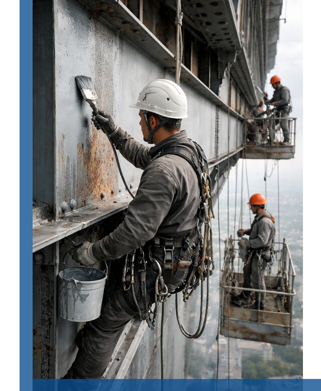 Покраска металлоконструкций на высоте в Дмитрах профессионально