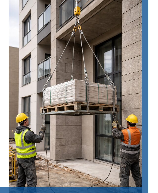 Подъем керамогранита на этаж в Дмитрах от 3752 р. | ВЫСОТНИК-Дмв