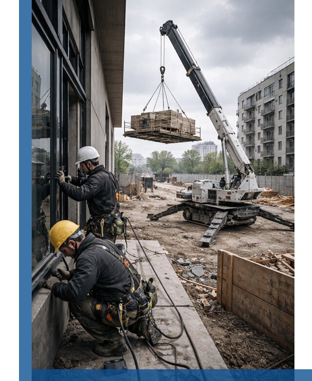 Аренда крана Пионер в Дмитрах для строительных работ