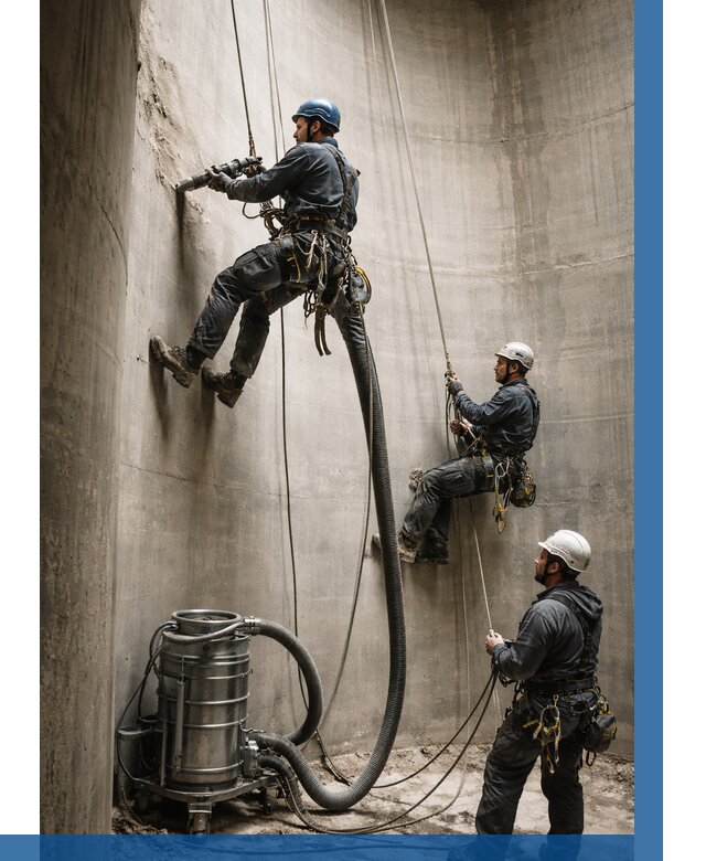 Зачистка силосов в Дмитрах от 4824 р. Договор и смета ВЫСОТНИК-Дмв